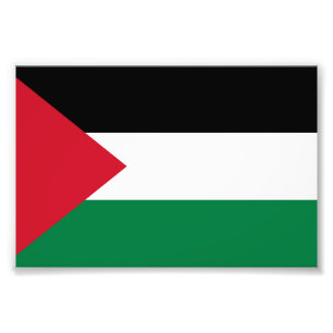 Impression Photo officiellement le drapeau de l'État de Palestine