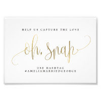 Oh Snap Instagram Sign Choisissez Votre Taille Fau