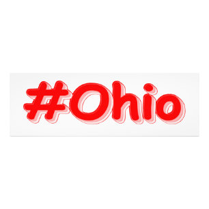 Impression Photo "#Ohio" Joli Design. Commandez dès maintenant
