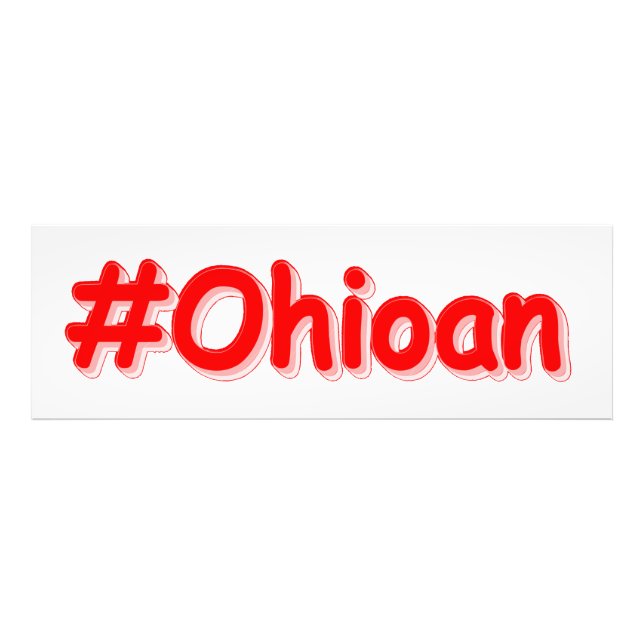 Impression Photo "#Ohioan" Joli design. Acheter maintenant Imprimer (Devant)