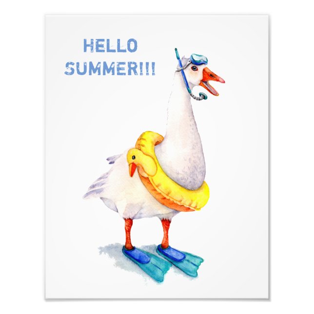 Impression Photo Oie blanche (Devant)