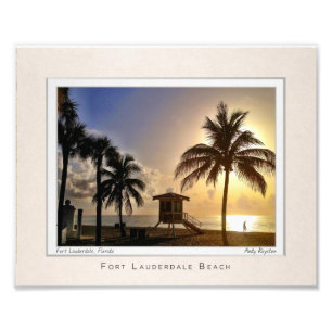 Impression Photo Olas de Las par la plage
