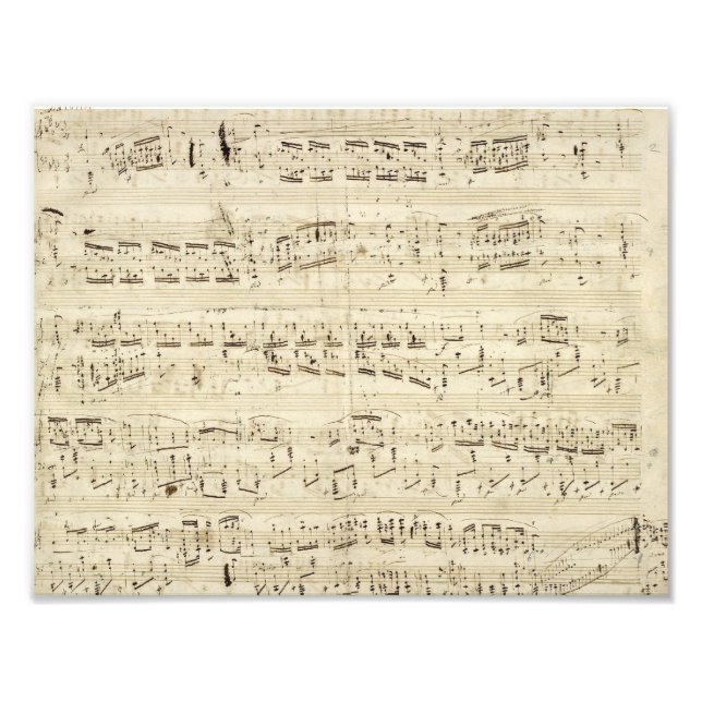 Impression Photo Old Music Notes (Devant)
