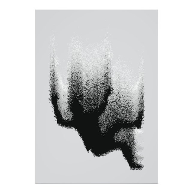Impression Photo Ombre Abstraite: Silhouette Fluide (Devant)
