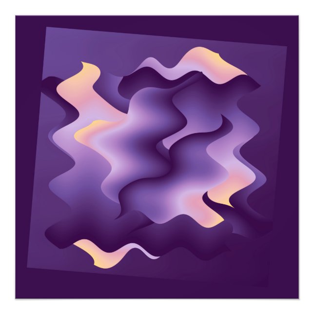 Impression Photo Ondes violettes (Devant)