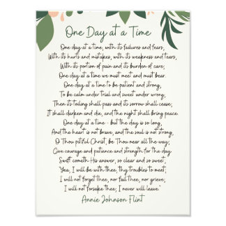 Impression Photo One Day At a Time Annie Johnson Flint Art