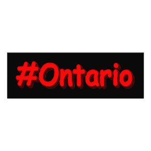 Impression Photo "#Ontario" Joli design. Commandez dès maintenant 