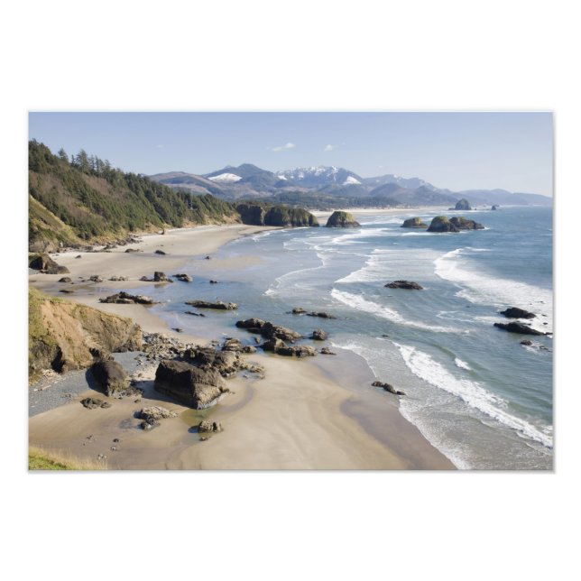 Impression Photo OR, côte de l'Oregon, Ecola State Park, Crescent 2 (Devant)