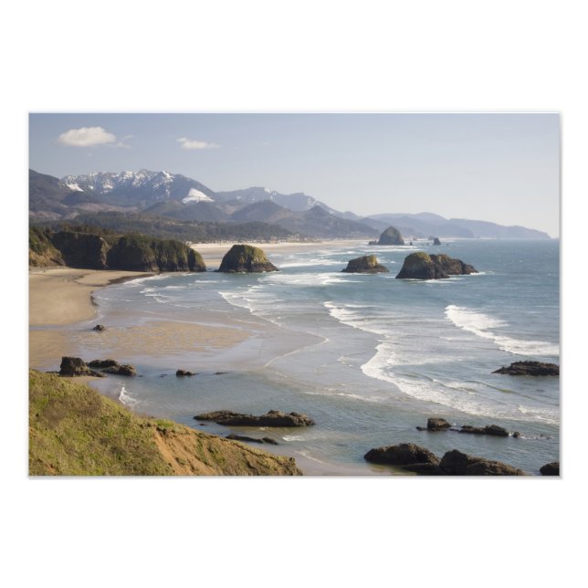 Impression Photo OR, côte de l'Oregon, parc d'État d'Ecola, Croissa (Devant)