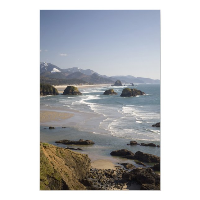Impression Photo OR, côte de l'Oregon, parc d'État d'Ecola, vue de (Devant)