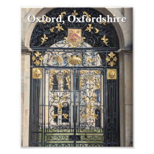 Impression Photo Ornate Gold Gate à All Souls College, Oxford