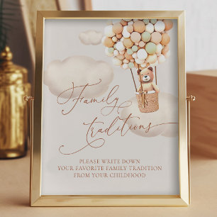 Impression Photo Ours Ballons Traditions Familiales Favorites Signe