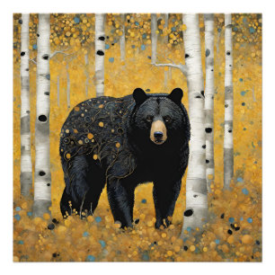 Impression Photo Ours de montagne moderne Colorado Aspens