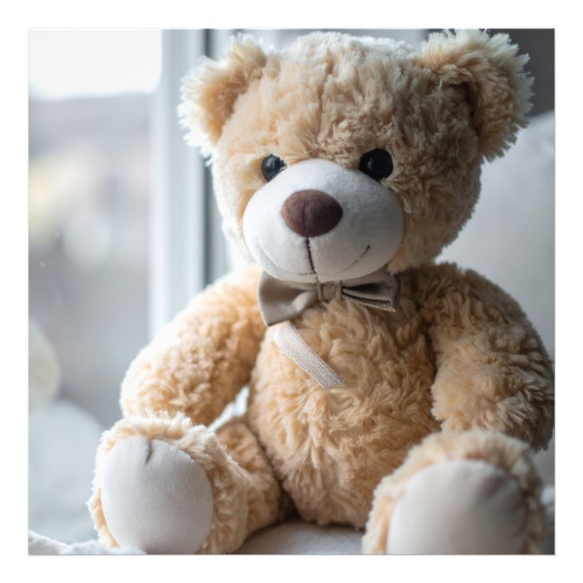 Impression Photo Ours en peluche assis confortablement (Devant)