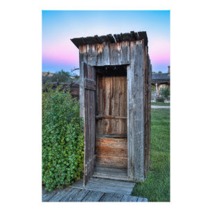Impression Photo Outhouse de Montana Ghost Town