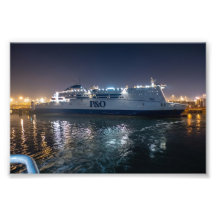 P&O Pride of Hull Ferry de nuit