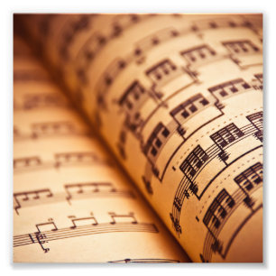 Impression Photo Pages de musique de feuille
