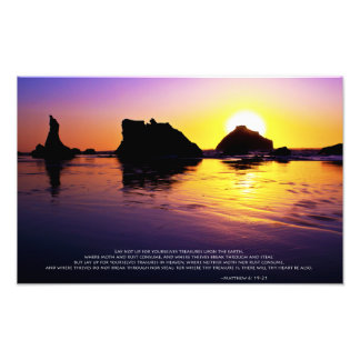 Impression Photo Paix - Matthieu 6 : 19-21