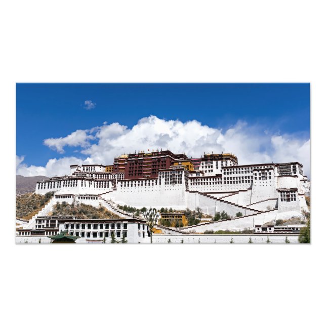 Impression Photo palais Potala à Lhassa - Tibet (Devant)