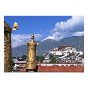 Impression Photo Palais Potala à Lhassa, Tibet pris depuis