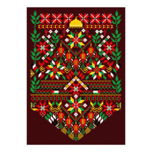 Impression Photo Palestine Tatreez Broderie traditionnelle