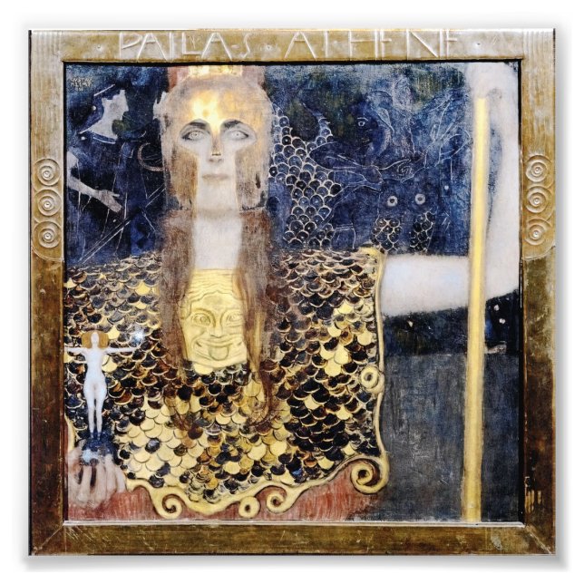 Impression Photo Pallas Athena par George Klimt & Gustav Klimt (Devant)