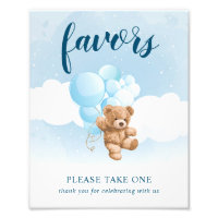Pancarte de cadeaux avec des ours en peluche et de