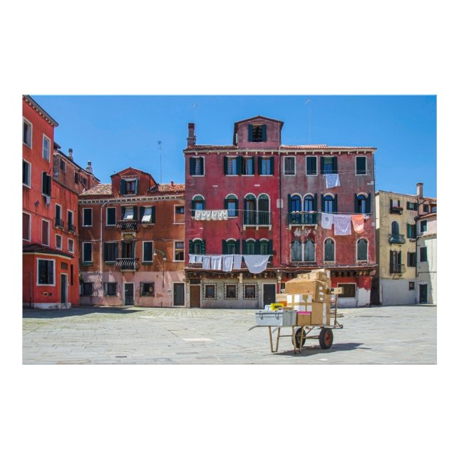 Impression Photo Panier avec boîtes à Venise (Devant)
