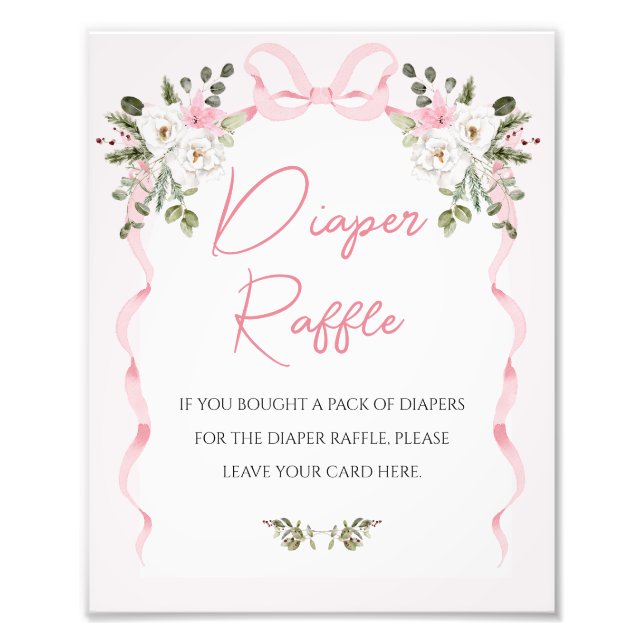 Impression Photo Panneau Baby shower de la couche inférieure de l'a (Devant)