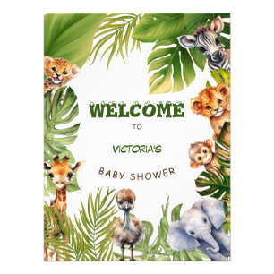Impression Photo Panneau de bienvenue pour Baby Shower avec des béb