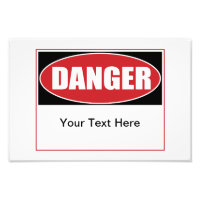Panneau de danger personnalisable