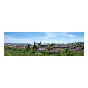 Impression Photo Panorama de la vieille ville historique de Bamberg