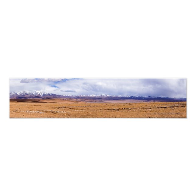 Impression Photo Panoramique du paysage tibétain (Devant)