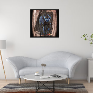 Impression Photo Panthère sortant du bois - Panthère