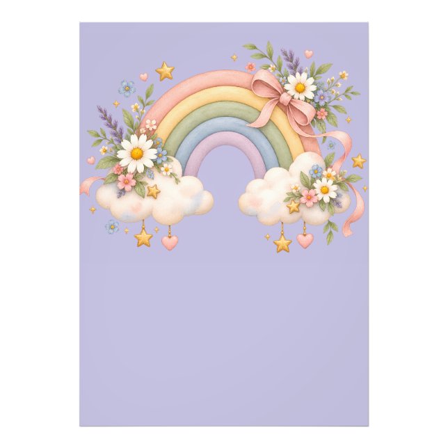 Impression Photo Papeterie Arc-en-ciel Pastel (Devant)