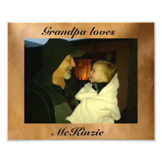 Impression Photo Papi aime McKinzie