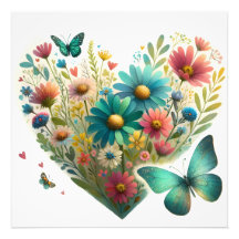 Papillons Botaniques Fleur Sauvage Murmurante