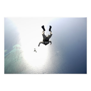 Impression Photo parachutisme de l'armée de l'air américaine