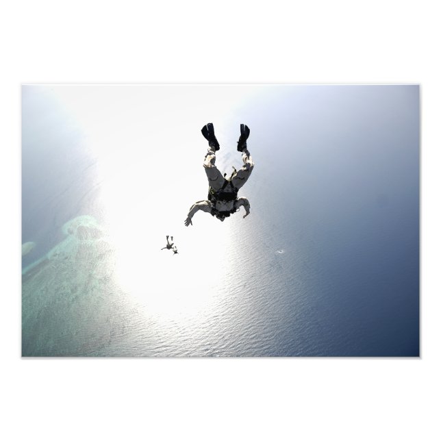 Impression Photo parachutisme de l'armée de l'air américaine (Devant)