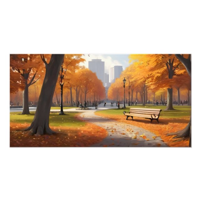 Impression Photo Parc en automne (Devant)