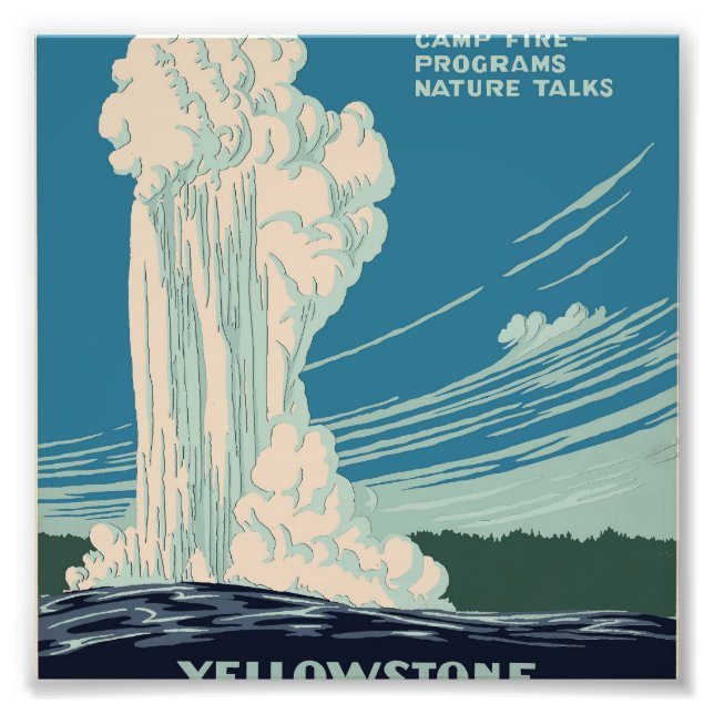 Impression Photo Parc national de Yellowstone (Devant)