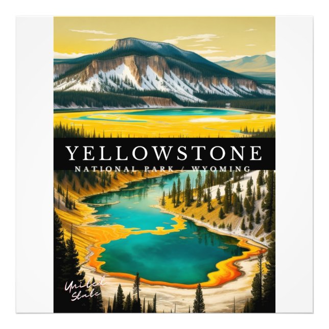 IMPRESSION PHOTO PARC NATIONAL DE YELLOWSTONE (Devant)