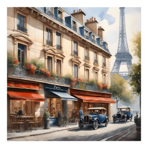 Impression Photo Paris aquarelle