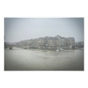 Impression Photo Paris Ile Saint-Louis à la recherche d'un hivers