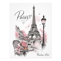 Paris Romance — Tour Eiffel et Roses Roses