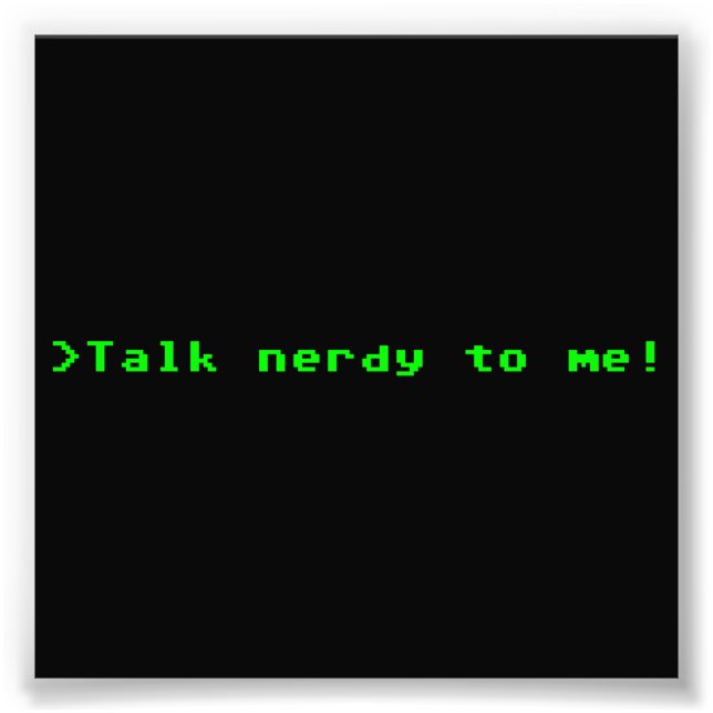 Impression Photo Parle Nerdy (Devant)