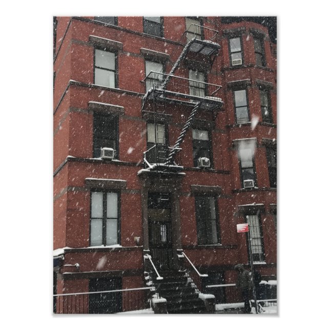 Impression Photo Partie supérieure ouest Browstone Fire Escape NYC  (Devant)