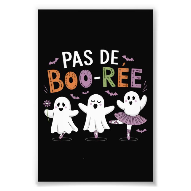Impression Photo Pas de BOO-ree Ghost Professeur de Ballet Danseur  (Devant)