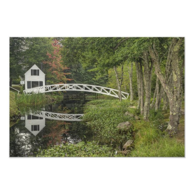 Impression Photo Passerelle blanche, Somesville, Mont Desert (Devant)
