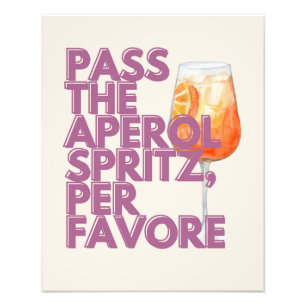 Impression Photo Passez l'impression Aperol Spritz Cocktail itali